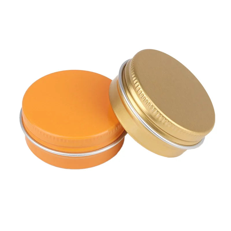 10g 15g 30g Stash Tin Box White Cosmetic Packaging Aluminum Jar Metal Jar Metal Can Cosmetic Jar