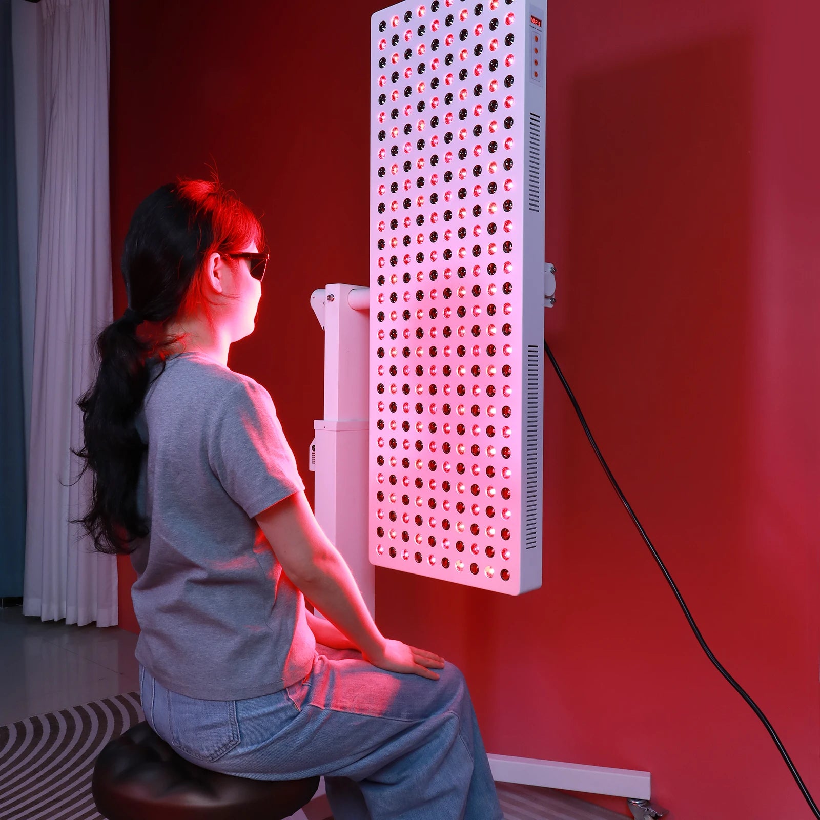 US Standing Infrared Red Light Therapy 1500W Panel OEM ODM NIR Therapy Device Light 0 EMF Red Light Infrared Panel Lights