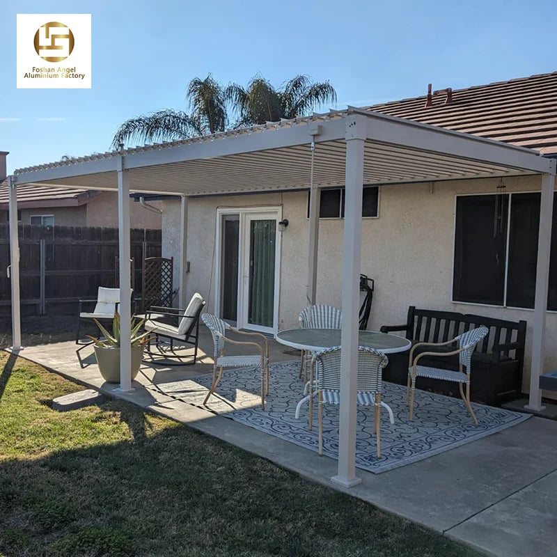 Heavy-duty Toit De Pergola Backyard Pergola Modern Waterproof Outdoor Kitchen with bar and Pergola Sunroom Pergola Glass Pergola