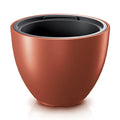HEOS 25L planter with reservoir dimensions (mm) 395x395x302 copper color