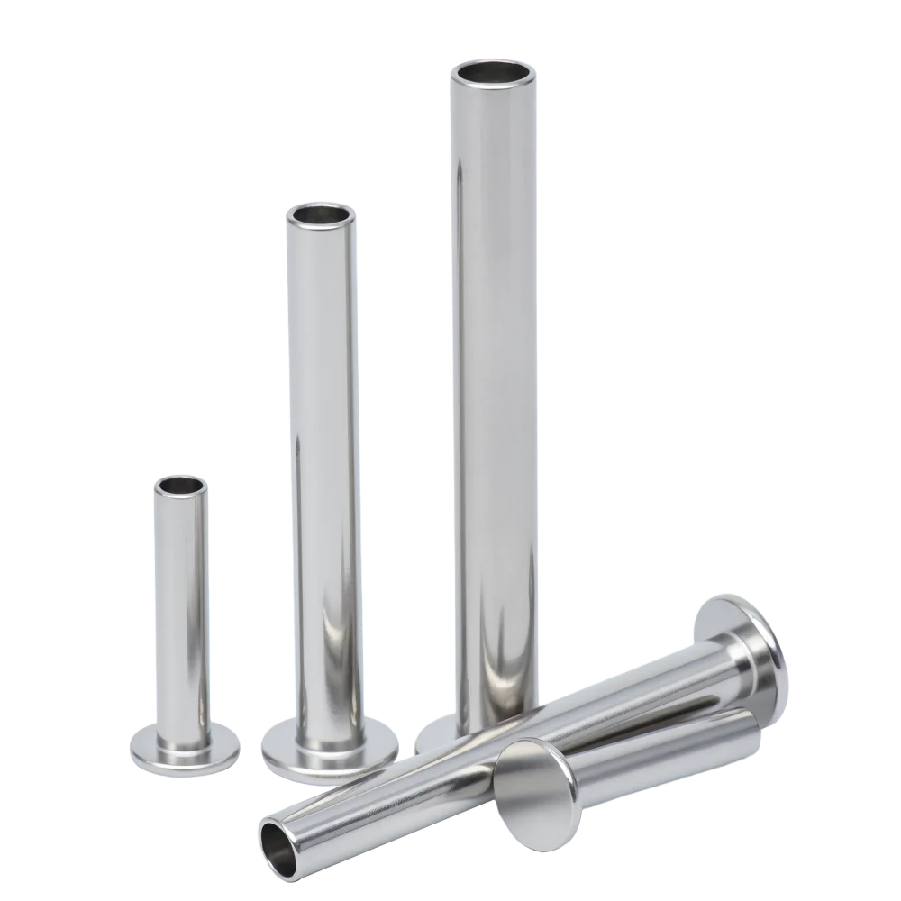 Stainless Steel GB875 Semi-Tubular Hollow Rivets with Flat Pan Head Plain Finish