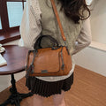 Women 2025 Spring New Pillow Bag Small Leather Flower Pendant Korean Single Shoulder Crossbody Bag