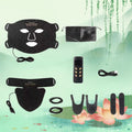 LED Red & Infrared Light Therapy Facial Mask with Neck 4 Colors Silicone Material Far Infrared Technology US Plug Compatible