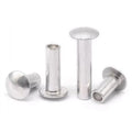 Male and Female Combination Stainless Steel Bright Flat Head Chicago Driver Blinding Post Rivets Screws