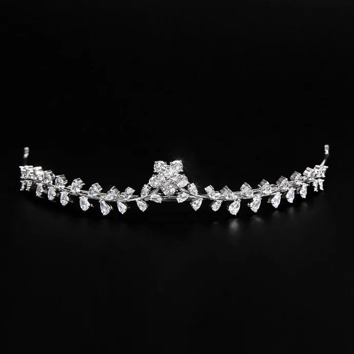 MOQ 2pcs Wholesale JR Brand Women's Brass Bridal Greek Wedding Crown Hair Accessories