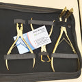 Black Gold Stainless Steel Custom Logo Professional Hair Extension Pliers Tools Kit Set With Tape in Press Plier