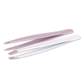 25/26 Wholesale Private Label Eyebrow Tweezers Pointed Tip Stainless Steel Eyebrow Trimmer Custom Logo Lightweight