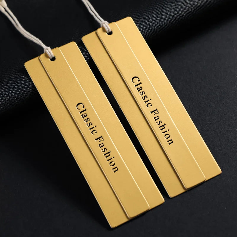 Best Selling Hang Tag Rope Custom Clothing Seal String Hang Tag Paper Customer Logo Printed Clothing Tags Labels for Clothing