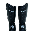 Leather Shin Guard for Boxing BJJ MMA Muay Thai Training Protective Step-in Pad for Shin Leg Blaze Fight Warm-up Exercise BLAZE