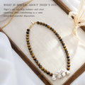 Geometric Pattern OT Buckle Necklace Men's Style Fashion Trend Jewelry Silver Gift Box