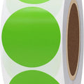 Olantai Round Shape Green 1.5 Inch Color Coding Garage Yard Sale Stickers 1000 Pieces Easy Write Perforate Permanent Labels