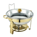 Factory Sales Hotel Restaurant Party Stainless Steel Cooking Tableware Warmer Hot Pot Self-service Stove with Lid