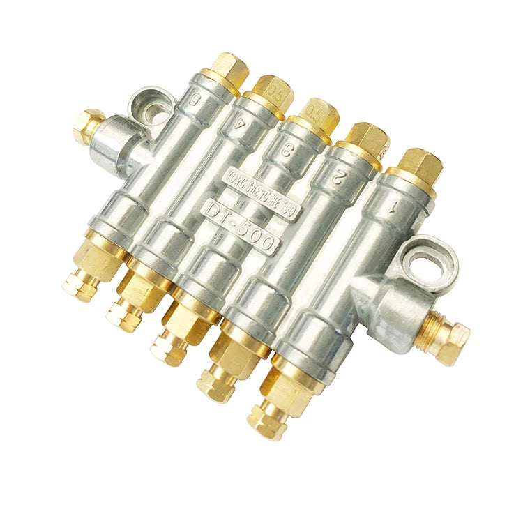 Detective Volume Lubricating Oil Distributor Pressure Relief Dispenser 2-10 Outlets DT-500 for Lubrication System