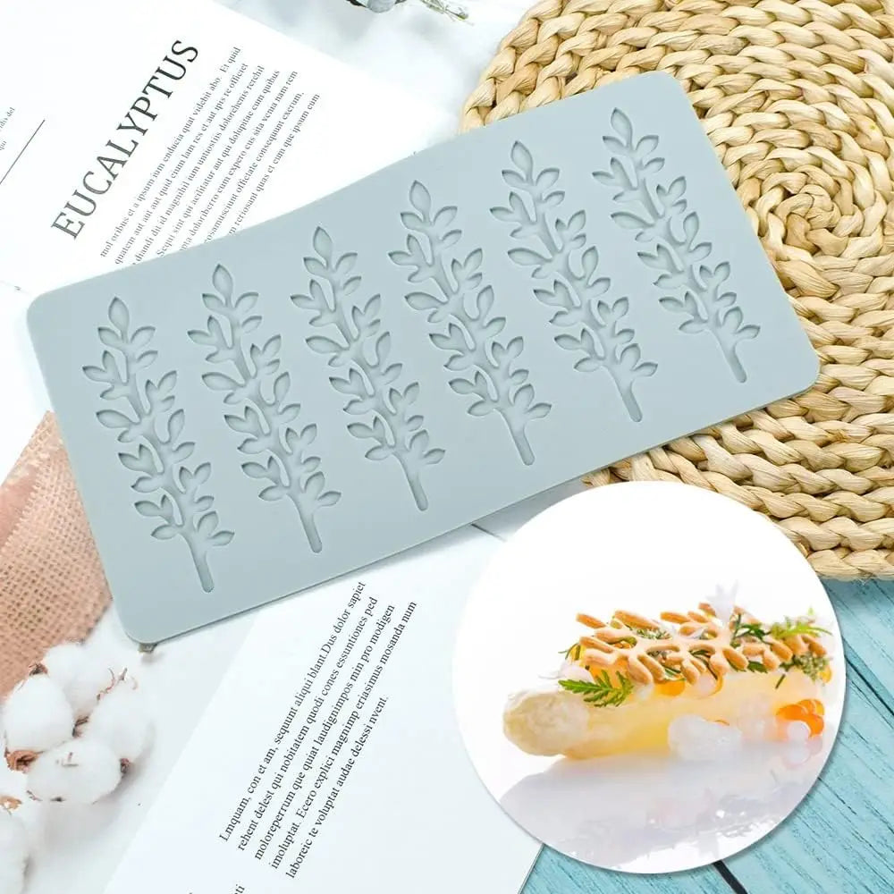 Wholesale 3D Hollow Leaf Lace Silicone Mold for Suger Cake Baking Decorations and Fondant Chocolate