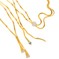 Fenyi Wholesale Jewelry Retro Fashion Simple High-grade Long Snake love Bone Chain Pull-out Titanium Steel Necklace Female