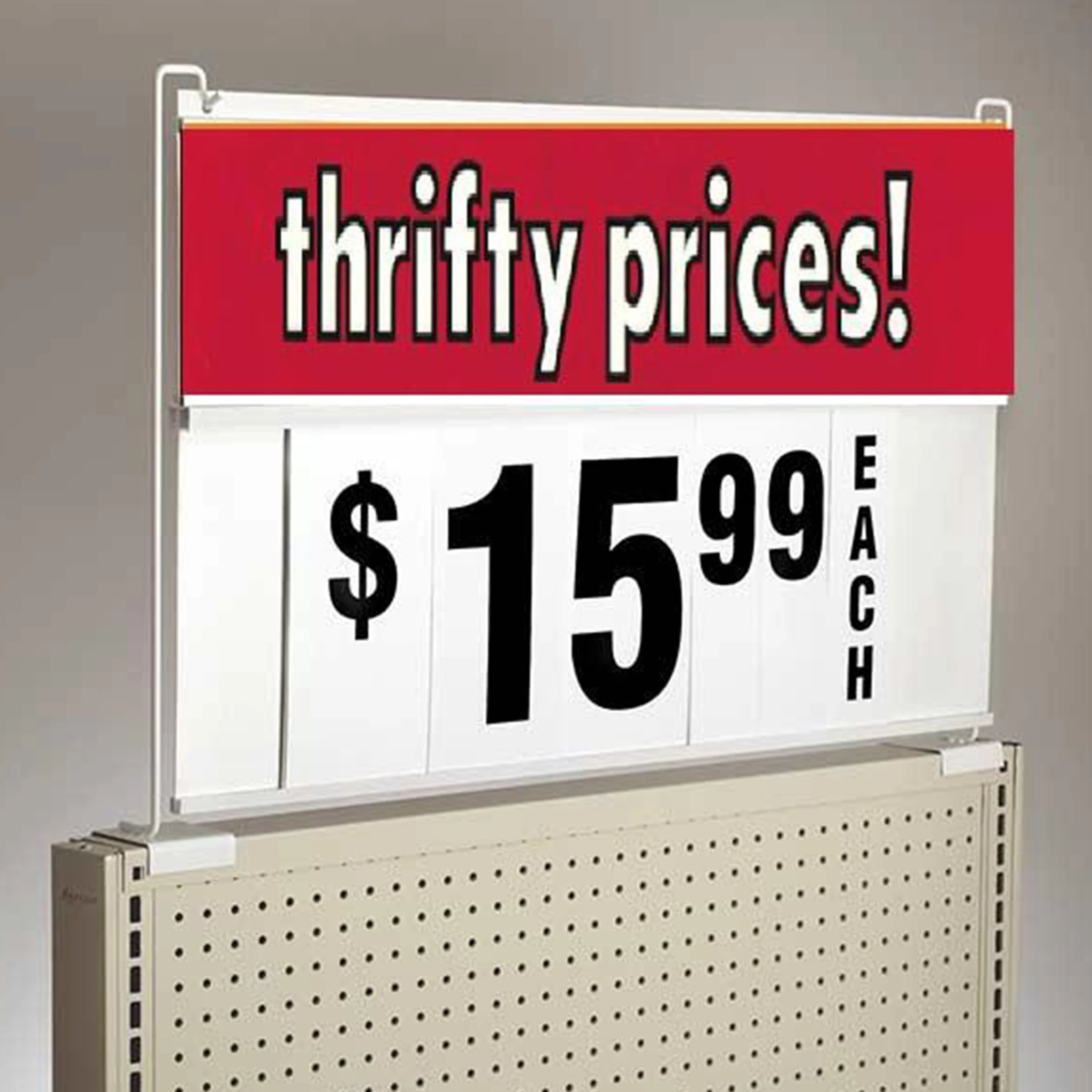 2025 New Spiral Double-sided Waterproof Eco-friendly PVC Price Tag Holder Sign Board for Supermarket Advertising Easy Assembly