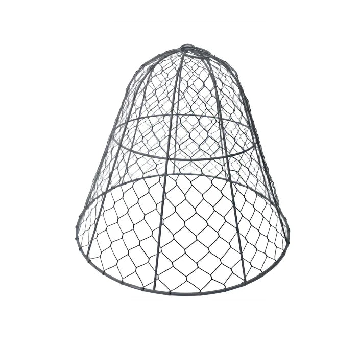 Sturdy Chicken Wire Cloche Plant Protector Cover Powder Coated Metal Garden Cage for Seedlings and Plants