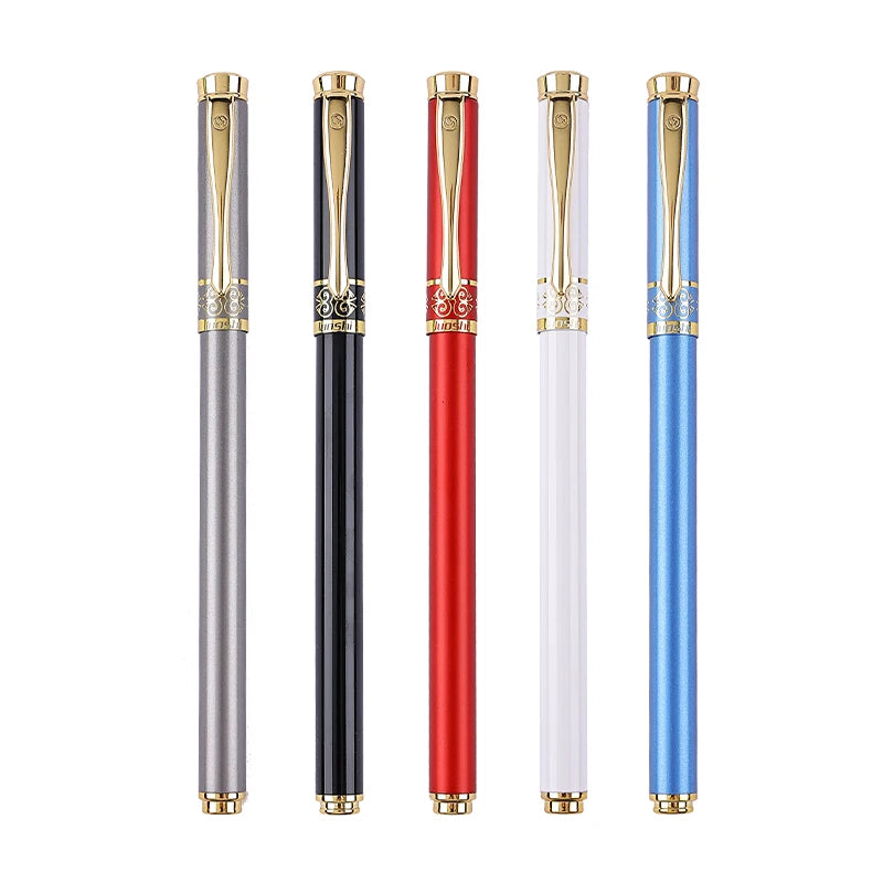 Premium 0.7 Fine Point Gel Roller Pens Custom Metal Design with Black/Blue Ink & Gift Boxes Factory Direct