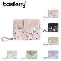BAELLERRY Cute Bear Short Wallet for Women PU Leather Billeteras Para Mujer Purse Zipper Wallet ID Card Holder Wallets