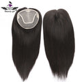 Raw Real European Human Hair Dark Brown Color Breathable Size 6X6.5 Monofilament Mono Base Hair Toppers