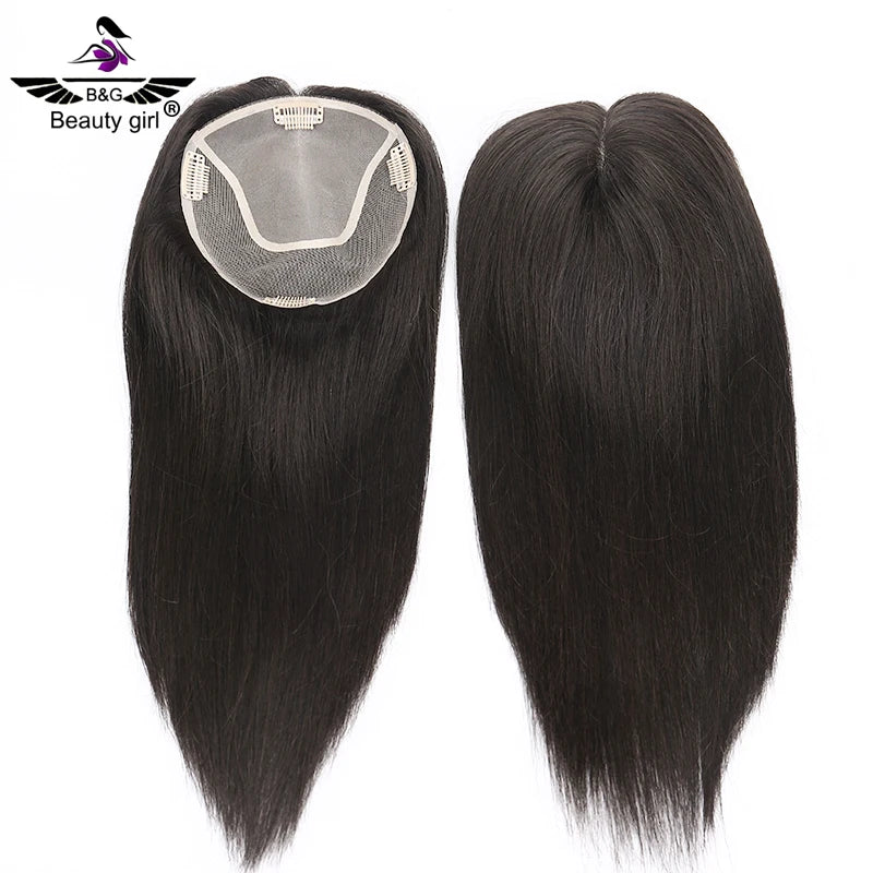 Raw Real European Human Hair Dark Brown Color Breathable Size 6X6.5 Monofilament Mono Base Hair Toppers
