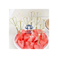 Heart Bamboo Skewer Toothpick Stick for Cake Sandwich Party Use Food Decoration Supplies Eco Friendly Disposable