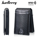New Men's Card Bag Simple Carbon Fiber Multi Slot Card Clip Men's Lightweight Card Storage Bag Business ID Card Holder