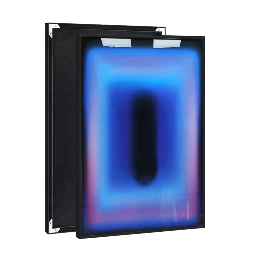 Museum Project Chromatic Hanging Painting Crystal Porcelain Glow Painting Wall Art Poster Glossy Neon Canvas Print Wall Art Deco