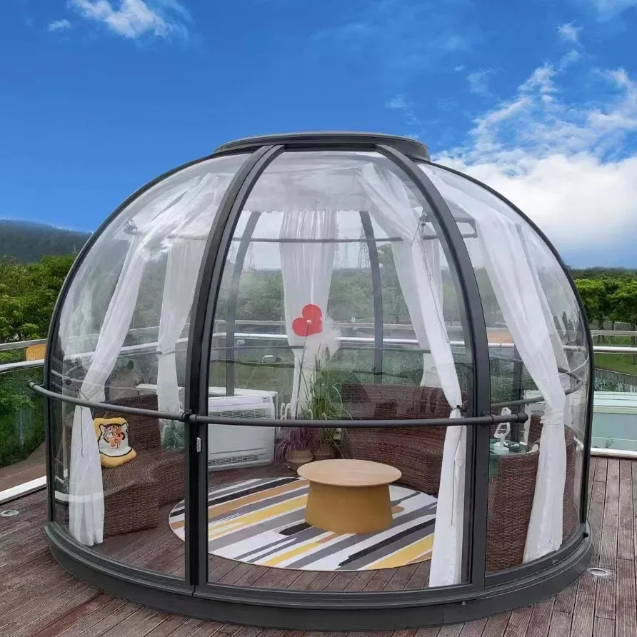 Wholesale China Factory New Design Pc Dome Hotel Tent Modular Prefab Dome House for Resorts