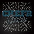 Customized Rhinestone Cheer Heat Transfers Rhinestone Custom Heat Transfer
