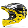 KINGBIKE Lightweight PC Shell Kids Full Face Dirt Bike Helmet Adjustable Ventilation EPS Foam Impact Resistant MTB BMX Cycling