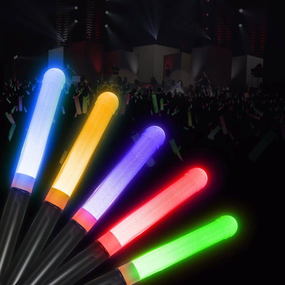 LED Light Stick RGB Plastic Eco-Friendly Programmable RF Controlled Customizable Logo Party Accessories Wedding Concert Idol