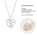 DY939 Beautiful Design 925 Sterling Silver Pendant Diamond Heart Necklace Simple Fashion Clavicle Chain Jewelry for Women