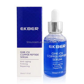 Private Label Firming Skin GHK-CU Blue Copper Peptide Serum Anti Wrinkle and Moisturizing Copper Peptide Serum