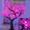 Outdoor IP65 Water Proof Christmas Decorative LED Garden Lighting pink Cherry Blossom Tree Artificial Illuminated Tree