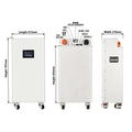 48V 16S LiFePO4 DIY Battery Kit with Stainless Steel Case IP54 Waterproof 15-16kWh Capacity 200A BMS WiFi Home Energy Storage