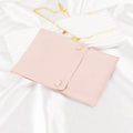 Recycled Custom logo Jewelry Pouch Wholesale Velvet pink Luxury Packaging Unique for Necklace