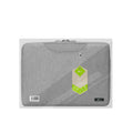 Large 14-15" Grey Laptop Briefcase Modern Business Style Durable Oxford Nylon PC Portable Zipper Crossbody Case Work Model