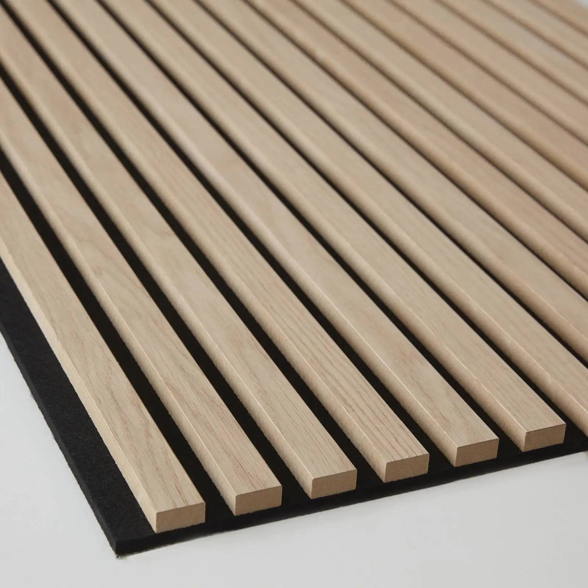 Pet Wood Mdf Veneer Slat Acoustic Panels Natural Oak Acoustic Slat Panels for Wall MegaBDM