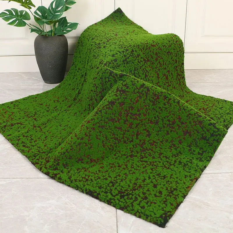 Elegant Artificial Moss Mat for Wall Decoration and Artistic Display