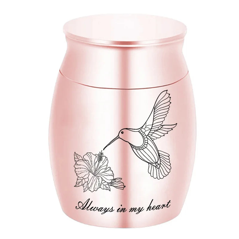 Metal Pet Urn with Custom Laser Engraving and Paw Detail for Distinctive Elegant Home Memorial Display
