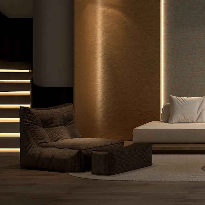 Modern Backlit Waterproof Fireproof Sound-Absorbing 3D Stone Lightweight Wall Panels for Hotel Living Room Hall Commerce