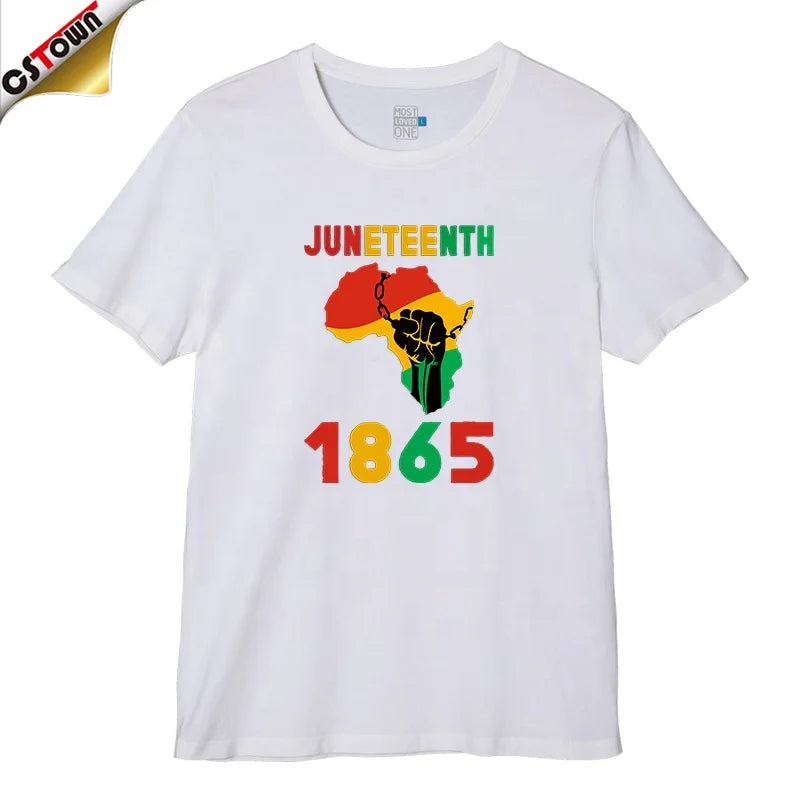 Verified Suppliers Heat Transfer Sticker Juneteenth Custom Design Iron on Heated Transfer for Shirts