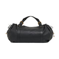 Vintage Women's Boston Single Strap Solid Color Magnetic Buckle PU Leather Polyester Lining Crossbody Bag Handbag