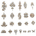 2023 New Design Hot  Melt Glue Back Fabric Ironing  on Beaded Decal Diy Clothing OrnamentAccessories