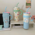 M25 700ml Kids Cute Cartoon Children Student 304 Stainless Steel Bottle Unisex Summer Portable Drinking Anime Water Bottle MegaBDM