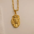 In Stock Religious Jewelry Jesus Pendant Custom Design Jewelry Charm for Necklace 18K Gold Plated Stainless Steel Charms Pendant
