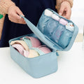 Wholesale Polyester Travel Bra Underwear Organizer Bag with Zipper Closure Large Capacity Waterproof Cosmetic Makeup Storage