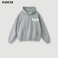 PASUXI 2024 Casual Fashion Hooded Sweatshirts Custom OEM Regular Fit Lightweight Eco-Friendly Breathable Cotton Tops Solid