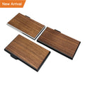 New Arrival Aluminum RFID Blocking Auto Pop up Metal Card Wallet Wood Tarjetero